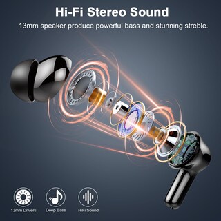 Foto 3 | Foto 3 | Auriculares Inalámbricos Donerton Bluetooth 5.4 45h Playtime Ip7 - Venta Internacional.