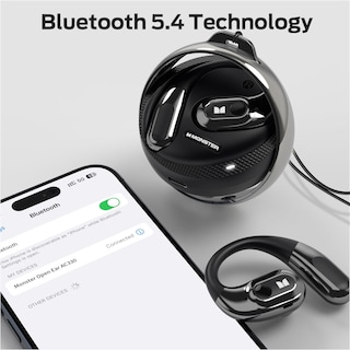 Foto 6 | Foto 6 | Auriculares Inalámbricos Monster Open Ear Buds Bluetooth 5.4 Negros - Venta Internacional.