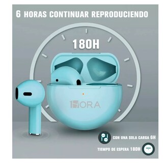 Foto 3 | Foto 3 | Audífonos In-Ear Inalámbricos 1Hora Aut119 Azul Celeste