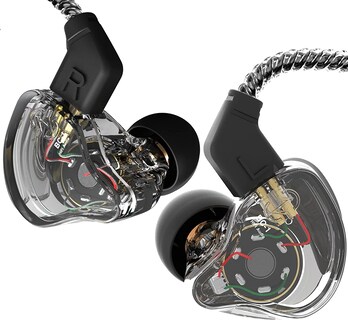 Foto 1 | Foto 1 | Auriculares Con Cable H Hifihear Ccz Melody 1ba 1dd Con Micrófono Transparente Negro - Venta Internacional.