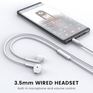 Foto 2 | Foto 2 | Auriculares Con Cable Moswag Con Micrófono, Conector De 3,5 Mm Para Teléfonos Inteligentes - Venta Internacional.
