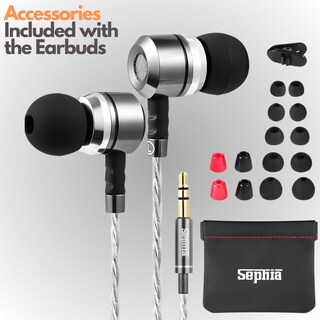 Foto 2 | Foto 2 | Auriculares Intraurales Con Cable Sephia Sp3060 Hd Bass De Aluminio - Venta Internacional.