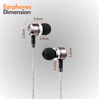 Foto 6 | Foto 6 | Auriculares Intraurales Con Cable Sephia Sp3060 Hd Bass De Aluminio - Venta Internacional.