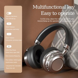 Foto 6 | Foto 6 | Auriculares Bluetooth Vintage De Metal Con Batería De 38 Horas - Venta Internacional.