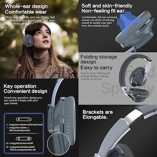 Foto 5 | Foto 5 | Auriculares Bluetooth Genéricos De 2 Núcleos Sin Pérdidas, 24 Horas De Reproducción - Venta Internacional.