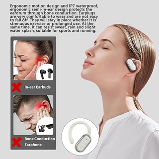 Foto 5 | Foto 5 | Auriculares Abiertos J300pro, Ergonómicos, Colgantes, Ip7, Blancos - Venta Internacional.