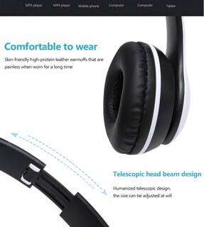 Foto 5 | Foto 5 | Auriculares Híbridos Con Cancelación De Ruido Para Colocar Sobre Las Orejas Bluetooth 5.0 - Venta Internacional.