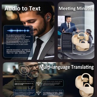 Foto 4 | Foto 4 | Auriculares Inalámbricos Para Traducción, Bluetooth, 144 Idiomas, Color Negro - Venta Internacional.
