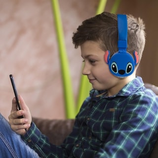Foto 2 | Foto 2 | Auriculares Bluetooth Genéricos Para Niños Plegables Azules Con Micrófono - Venta Internacional.