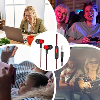 Foto 4 | Foto 4 | Wired Earbuds Auriculares Intraurales Genéricos Con Cable A Prueba De Sudor - Venta Internacional.
