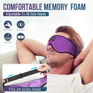 Foto 4 | Foto 4 | Auriculares Bluetooth Sleep Mask Boodlab Para Personas Que Duermen De Lado - Venta Internacional.