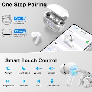 Foto 5 | Foto 5 | Auriculares Inalámbricos Donerton Bluetooth 5.4 Con Cancelación De Ruido - Venta Internacional.