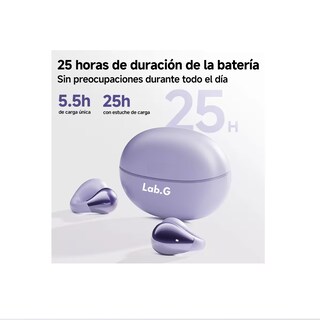 Foto 5 | Foto 5 | Audífonos Lab.g Con Clip Para La Oreja V5.4 Lila