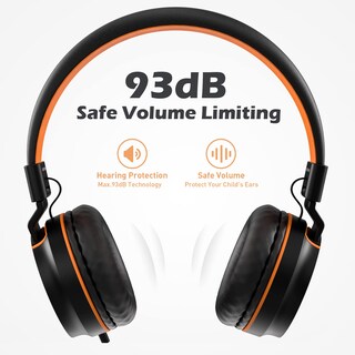 Foto 5 | Foto 5 | Auriculares Intraurales Ailihen I35 Kids Safe, Volumen 93 Db, Negro Y Naranja - Venta Internacional.