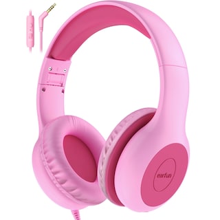 Foto 1 | Foto 1 | Auriculares Earfun Kids K1 Con Cable Y Micrófono Rosa Fucsia - Venta Internacional.