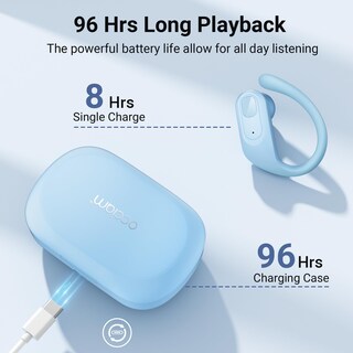 Foto 5 | Foto 5 | Auriculares Inalámbricos Occiam 96 Hrs Playback Sport Waterproof Blue - Venta Internacional.