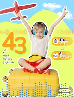 Foto 4 | Foto 4 | Auriculares Bluetooth Iclever Bth18 Kids Led 43h Playtime Negros - Venta Internacional.