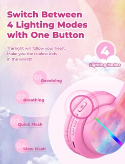 Foto 2 | Foto 2 | Auriculares Bluetooth Iclever Bth12 Kids Led 85h Playtime - Venta Internacional.