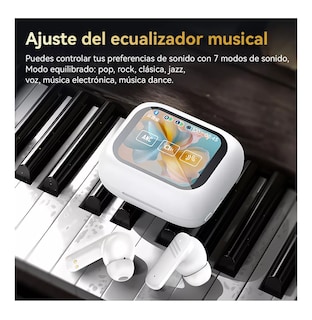 Foto 2 | Foto 2 | Audífonos Con Pantalla Bluetooth Inalámbricos Blanco