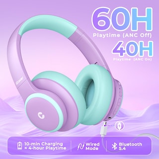 Foto 3 | Foto 3 | Auriculares Inalámbricos Con Cancelación De Ruido Iclever Bth26 Para Niños - Venta Internacional.