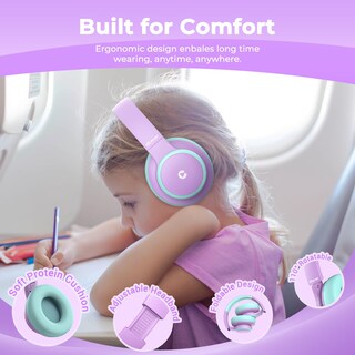 Foto 7 | Foto 7 | Auriculares Inalámbricos Con Cancelación De Ruido Iclever Bth26 Para Niños - Venta Internacional.