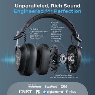 Foto 2 | Foto 2 | Auriculares Treblab U5 Hybrid Anc Para Colocar Sobre Las Orejas Bluetooth 5.3 55h - Venta Internacional.