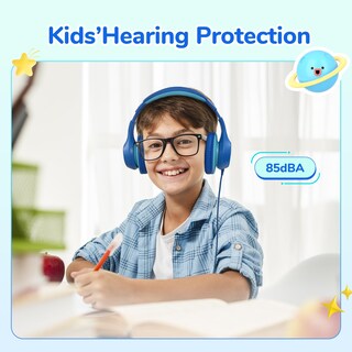 Foto 5 | Foto 5 | Auriculares Earfun K3 Kids Con Límite De Volumen Para Colocar Sobre Las Orejas, Color Azul - Venta Internacional.