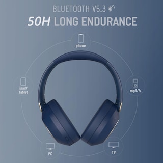 Foto 3 | Foto 3 | Auriculares Supraaurales Inalámbricos Lorelei B-c6 50h Playtime Navy - Venta Internacional.