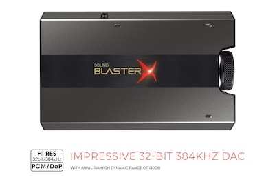 Foto 5 | Foto 5 | Tarjeta De Sonido Creative Sound Blasterx G6 Usb Para Juegos - Gris - Venta Internacional.