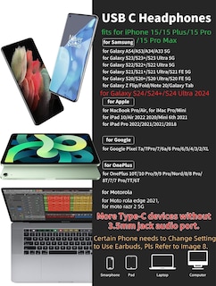 Foto 5 | Foto 5 | Auriculares Usb C Titacute Para Iphone 15 Pro Max Galaxy S23 - Venta Internacional.
