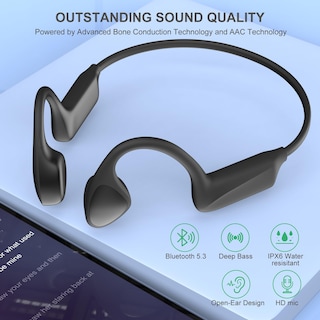 Foto 4 | Foto 4 | Auriculares De Conducción Ósea Qaekie Q10 Bluetooth 5.3 12 Horas - Venta Internacional.
