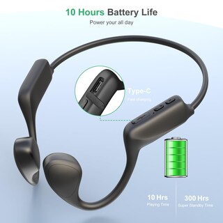 Foto 6 | Foto 6 | Auriculares De Conducción Ósea Qaekie Q10 Bluetooth 5.3 12 Horas - Venta Internacional.