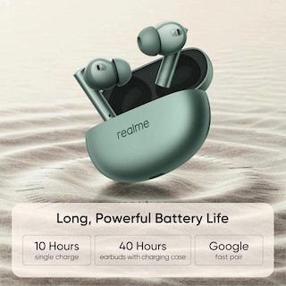 Foto 6 | Foto 6 | Auriculares Intraurales Realme Buds Air 6 Tws Driver De 12,4 Mm, Color Verde Bosque - Venta Internacional.
