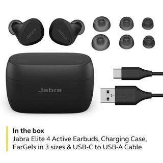 Foto 5 | Foto 5 | Audífonos True Wireless Jabra Elite 4 Negros con Bluetooth-Venta Internacional