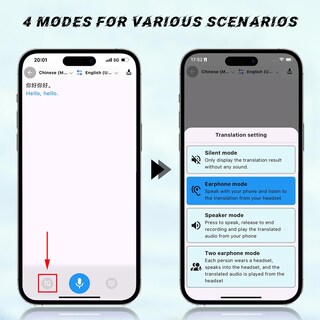 Foto 6 | Foto 6 | Auriculares De Traducción En Tiempo Real, 144 Idiomas, Android Ios, Negros - Venta Internacional.