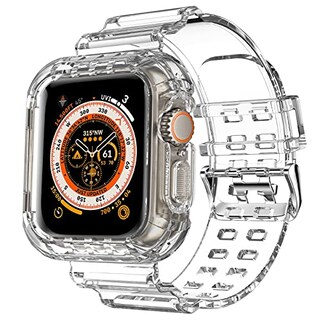 Foto 1 | Foto 1 | Venta Internacional - Dabaoza Compatible Para Clear Apple Watch Band 45 Mm 44 Mm 42 Mm Con Estuche, Femenina Men Boy Crystal St