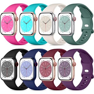 Foto 1 | Foto 1 | Venta Internacional - Daqin 8 Pack Sport Band Compatible Con Apple Watch Band 40 Mm 38 Mm 41 Mm 42 Mm 44 Mm 45 Mm 49 Mm Women M