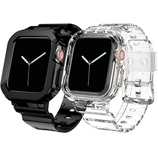 Foto 1 | Foto 1 | Venta Internacional - Dabaoza Compatible Para Apple Watch Band 45 Mm 44 Mm 42 Mm Transparente Con Estuche Mujeres Men Sports Je