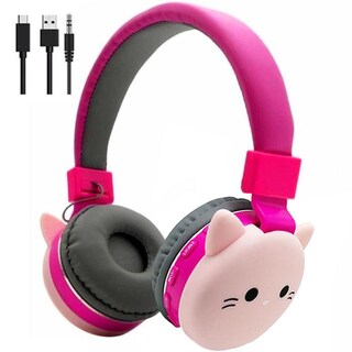 Foto 1 | Foto 1 | Auriculares 3d Diseño De Gato Rosa  Hotshot  Mxyca-001 1 Pieza Color Rosa