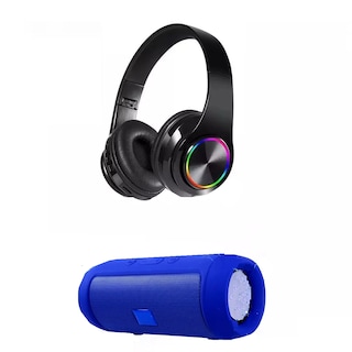 Foto 1 | Foto 1 | Audífonos Bluetooth Manos Libres + Bocina Bluetooth Portátil Eo Safe Imports Esi-9188 Multicolor