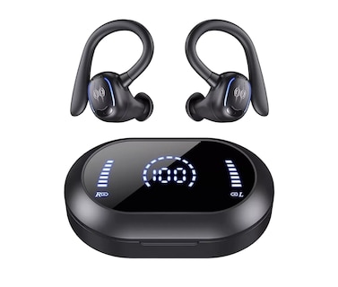 Foto 1 | Foto 1 | Auriculares Deportivos Belug Negros Bluetooth Impermeables con Gancho