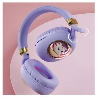 Foto 2 | Foto 2 | Audífonos Bluetooth Kwai Cat Purple Design - Venta Internacional.