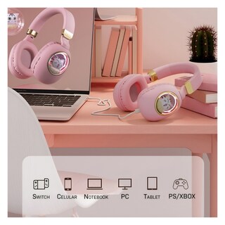 Foto 3 | Foto 3 | Audífonos Bluetooth Kwai Cat Purple Design - Venta Internacional.