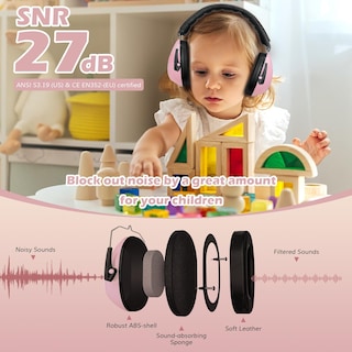 Foto 2 | Foto 2 | Auriculares Con Cancelación De Ruido Procase Para Niños Pequeños, Paquete De 2 - Venta Internacional.