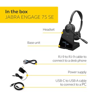 Foto 6 | Foto 6 | Auriculares Inalámbricos Jabra Engage 75 Se (segunda Edición) Negros - Venta Internacional.
