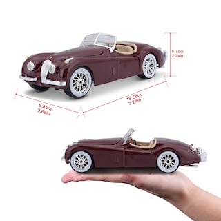Foto 3 | Foto 3 | Coche Fundido A Presión Buburago Bijoux 120 Roadster Xk Jaguar, Escala 1/24 - Venta Internacional.