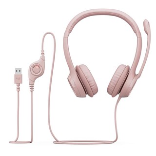 Foto 6 | Foto 6 | Audífonos Logitech H390 Micrófono Usb Windows Macos Rosado 981-001280