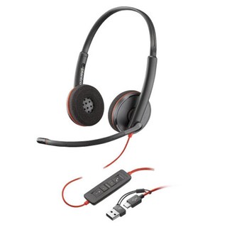 Foto 1 | Foto 1 | Poly Auriculares Estéreo Usb-c Blackwire 3220 + Adaptador Usb-c/a