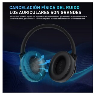 Foto 5 | Foto 5 | Audífonos Bluetooth Diadema Cancelación Ruido Lab.g Negro