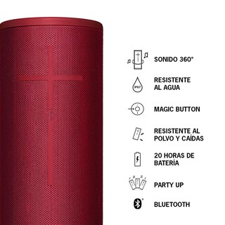 Foto 2 | Foto 2 | Bocina Portátil Logitech Ue Megaboom 3 Bluetooth color Rojo